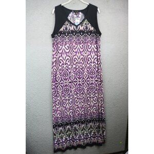 Melissa Paige Sleeveless Silky Maxi Dress-XL-New w/Tags-Whimsigoth-Goth-Witchy